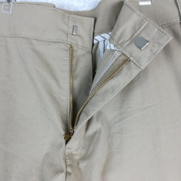 Dickies Womens Pants Slim Boot Cut Twill Flex Khaki Workwear Plus 24 New - Picture 4 of 14